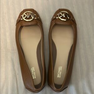 Michael Kors Brown Leather Women's Flats